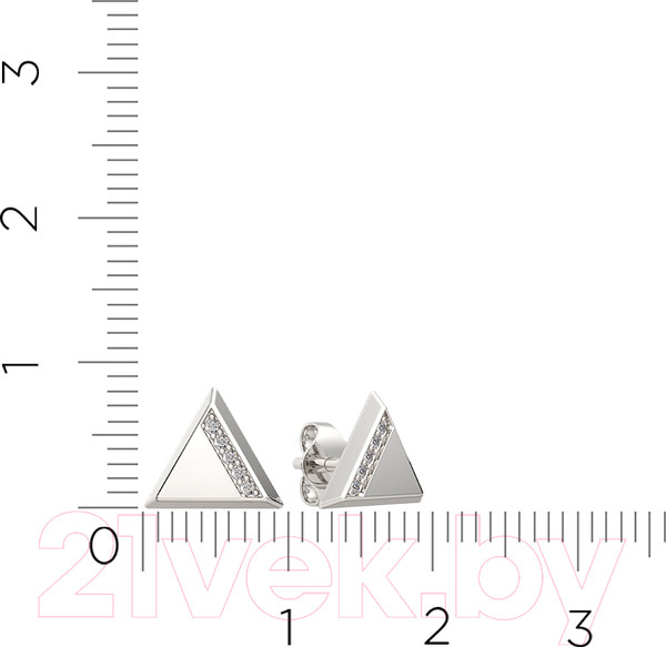 Изображение товара Серьги из серебра ZORKA 0310613 (с фианитами)