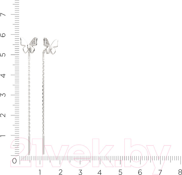 Изображение товара Серьги из серебра ZORKA 0310636 (с фианитами)