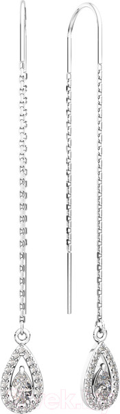 Изображение товара Серьги из серебра ZORKA 0310682 (с фианитами)