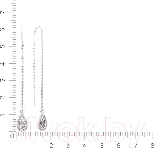 Изображение товара Серьги из серебра ZORKA 0310682 (с фианитами)