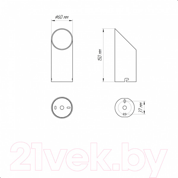 Изображение товара Потолочный светильник Элетех Соната 111 НПБ 01-25-101 G9 / 1005405287 (черный/золото)