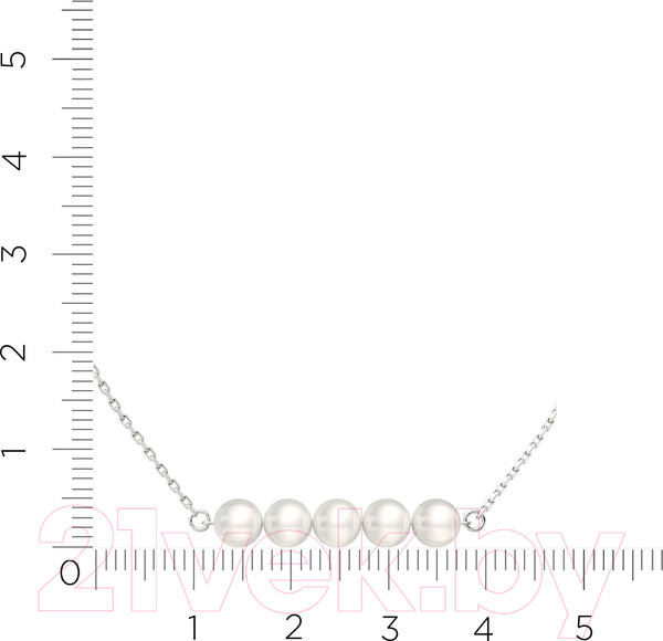 Изображение товара Колье из серебра ZORKA 0550032 (45см, с жемчугом)