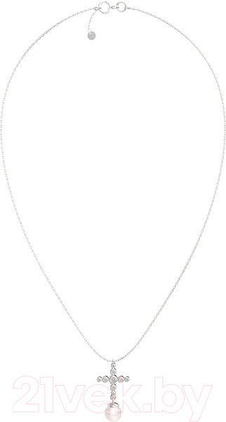 Изображение товара Колье из серебра ZORKA 0550056 (45см, с фианитами и жемчугом)