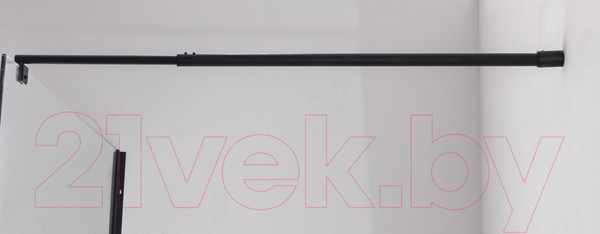 Изображение товара Душевая стенка Saniteco Walk-In SN-W6TB110 (110x200, прозрачное стекло, черный профиль)