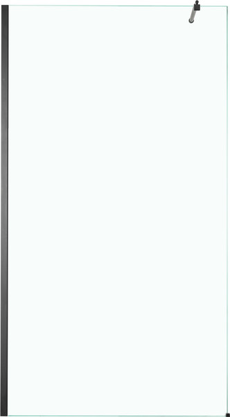 Изображение товара Душевая стенка Saniteco Walk-In SN-W6TB110 (110x200, прозрачное стекло, черный профиль)