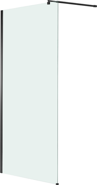 Изображение товара Душевая стенка Saniteco Walk-In SN-W6TB110 (110x200, прозрачное стекло, черный профиль)