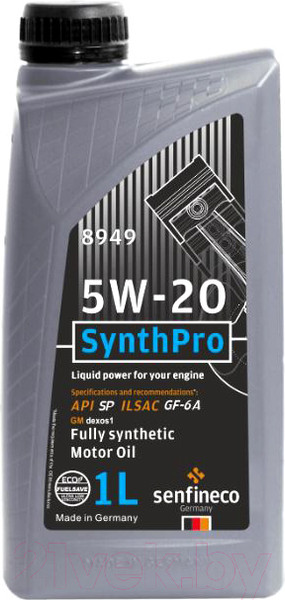 Изображение товара Моторное масло Senfineco SynthPro 5W20 SP GF-6 / 8949 (1л)