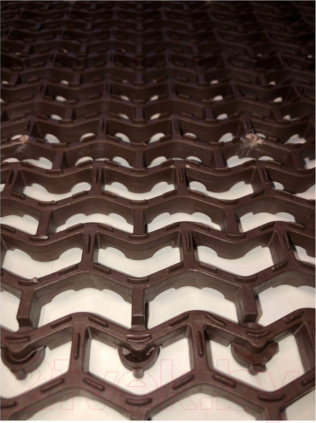 Изображение товара Коврик грязезащитный Ковропласт Волна (58х81, коричневый)