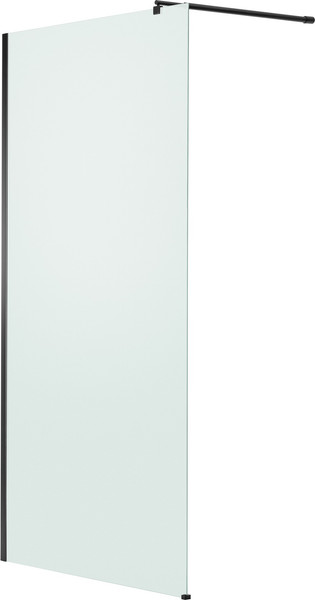 Изображение товара Душевая стенка Saniteco Walk-In SN-W6MB110 (110x200, матовое стекло, черный профиль)
