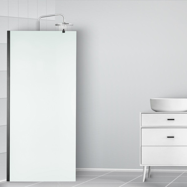 Изображение товара Душевая стенка Saniteco Walk-In SN-W6MB120 (120x200, матовое стекло, черный профиль)