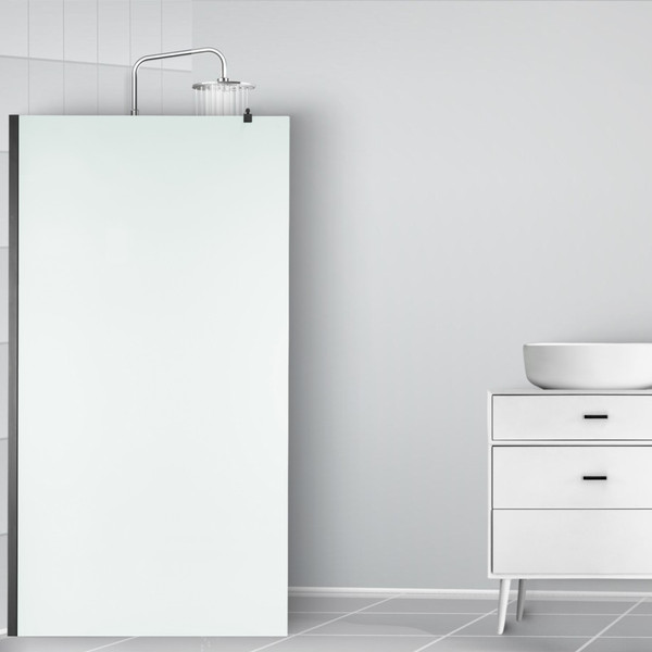 Изображение товара Душевая стенка Saniteco Walk-In SN-W8MB120 (120x200, матовое стекло, черный профиль)