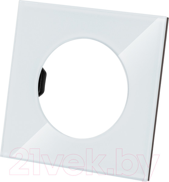 Изображение товара Рамка для выключателей и розеток TDM Байкал / SQ1819-0002 (хрустально-белый)