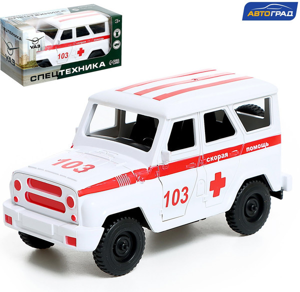 Изображение товара Автомобиль игрушечный Автоград УАЗ Hunter Скорая помощ J0097R-6 / 9318138