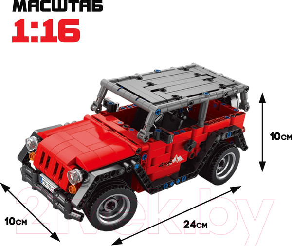 Изображение товара Конструктор управляемый Unicon Mechanics Джип / 9866854