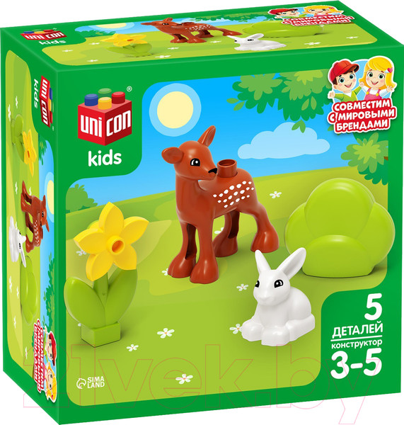 Изображение товара Конструктор Unicon Олененок и зайка / 9468374