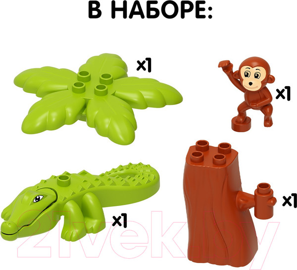 Изображение товара Конструктор Unicon Обезьяна и крокодил / 9468375