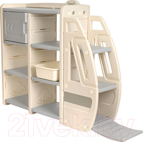 Изображение товара Стеллаж игровой Pituso Экспресс / YYT877 (серый/бежевый)