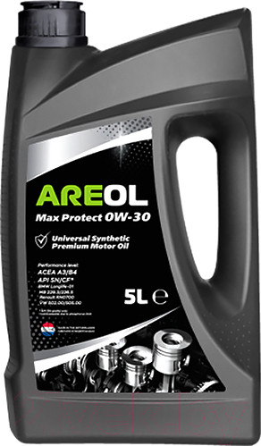 Изображение товара Моторное масло Areol Max Protect 0W30 / 0W30AR059 (5л)