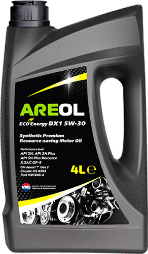 Изображение товара Моторное масло Areol Eco Energy DX1 5W30 / 5W30AR073 (4л)