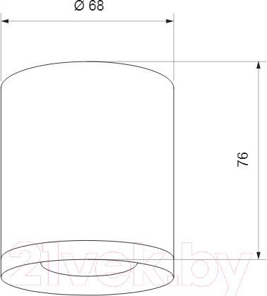 Изображение товара Точечный светильник Elektrostandard DLR024 6W 4200K (хром/черный хром)