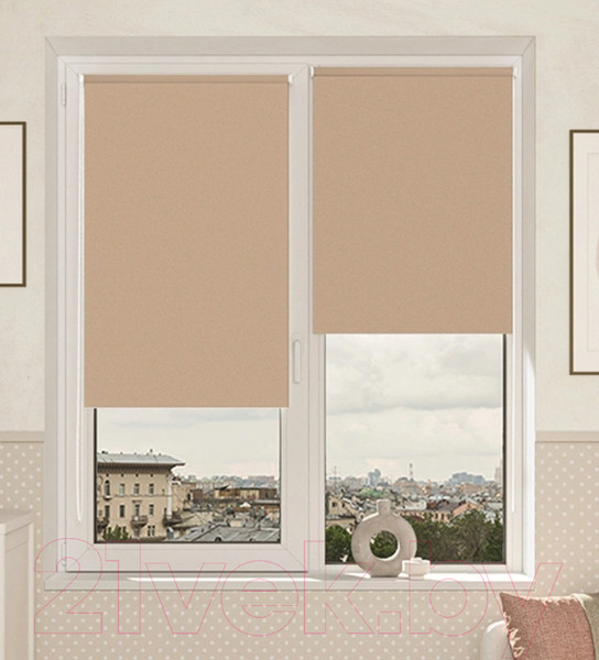 Изображение товара Рулонная штора LEGRAND Блэкаут Болид 66x175 / 58127495 (какао)