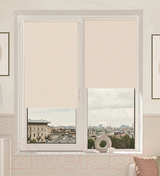 Изображение товара Рулонная штора LEGRAND Блэкаут Болид 90x175 / 58127468 (крем)