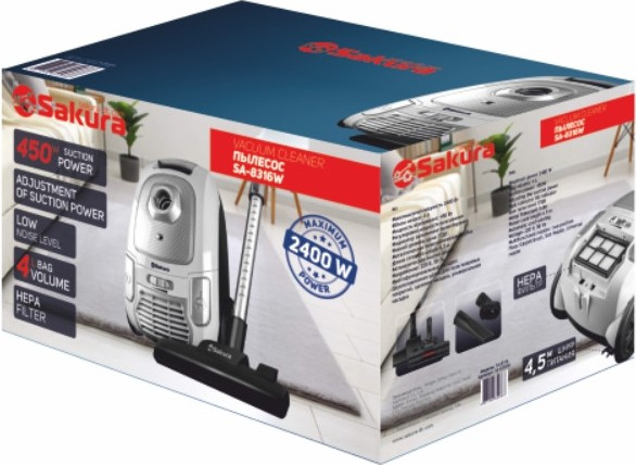 Изображение товара Пылесос Sakura SA-8316W