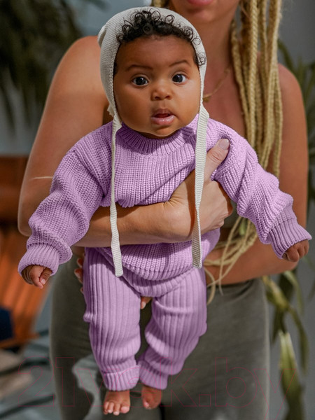 Изображение товара Джемпер для малышей Amarobaby Pure Love Buddy / AB-OD23-PLB26/42-86 (лиловый, р.86)
