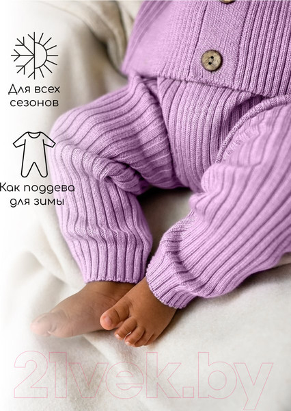 Изображение товара Штаны для малышей Amarobaby Pure Love Comfy / AB-OD23-PLС6/42-98 (лиловый, р.98)