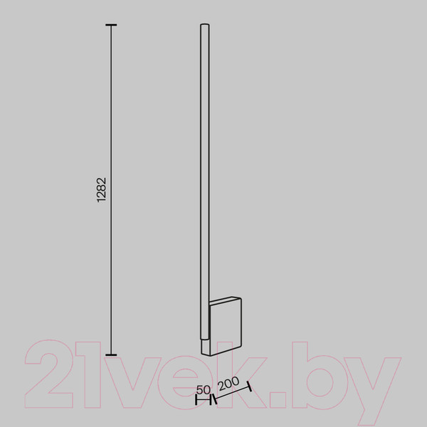 Изображение товара Торшер Maytoni Solid MOD277FL-L24GR3K
