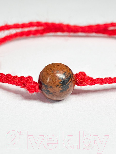 Изображение товара Браслет Wolves Красная нить с обсидианом 40967