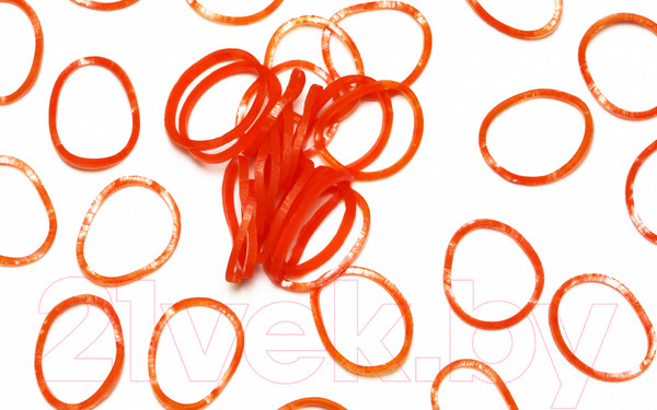 Изображение товара Набор для плетения Rainbow Loom Набор резинок / B0026 (оранжевый)