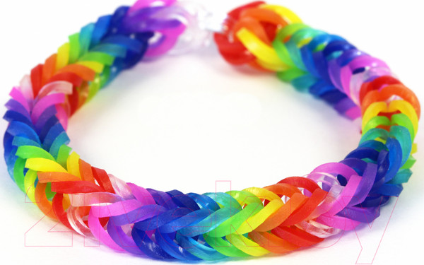 Изображение товара Набор для плетения Rainbow Loom Набор резинок / B0058 (желтый)