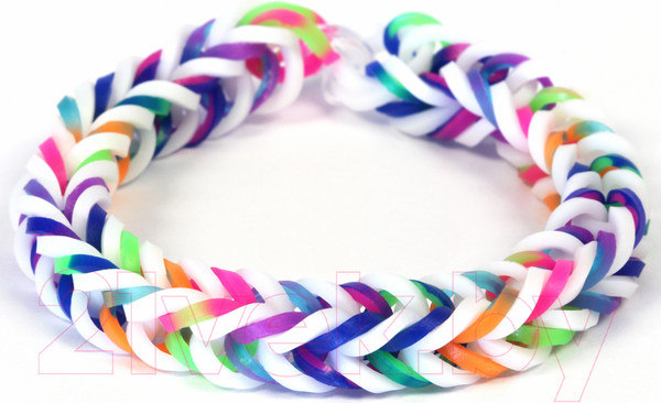 Изображение товара Набор для плетения Rainbow Loom Набор резинок / B0084 (радужный)