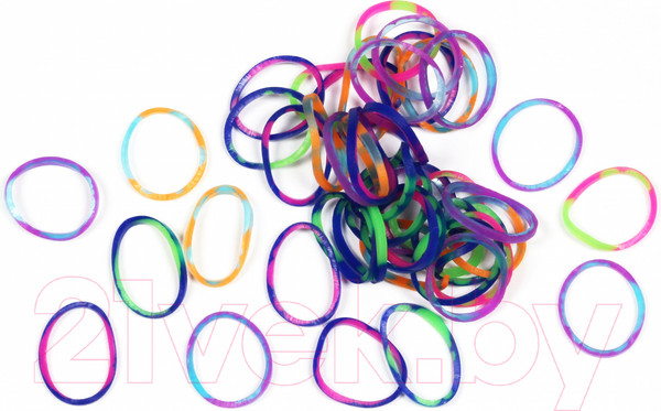 Изображение товара Набор для плетения Rainbow Loom Набор резинок / B0084 (радужный)