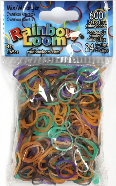 Изображение товара Набор для плетения Rainbow Loom Набор резинок / B0103 (разное настроение)