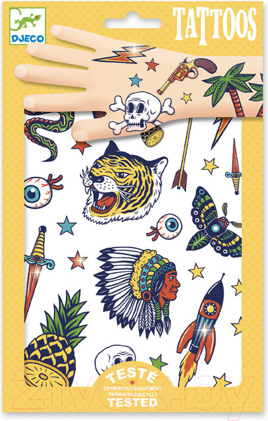 Изображение товара Набор временных татуировок Djeco Бэнг Бэнг / 09577