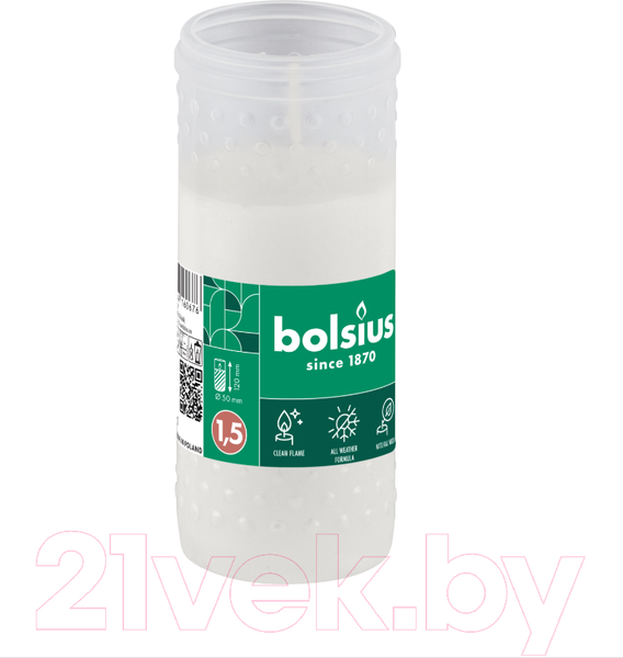 Изображение товара Набор свечей Bolsius Ритуальные масляные rp15 1.5 дня горения (белый)