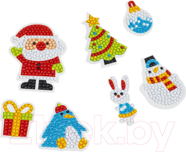 Изображение товара Набор алмазной вышивки Bondibon Наклейки С Новым Годом! / ВВ5986