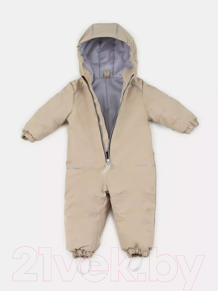 Изображение товара Комбинезон прогулочный детский MOWbaby Lappy / 157/1-74 (бежевый, р.74)