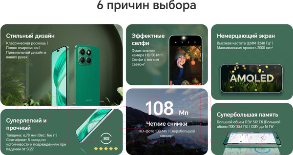 Изображение товара Смартфон Honor X8b 8GB/128GB / LLY-LX1 (черный)