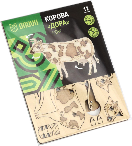 Изображение товара Сборная модель Drovo Коровка / DR017