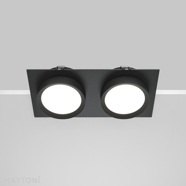 Изображение товара Точечный светильник Maytoni Hoop DL086-02-GX53-SQ-B