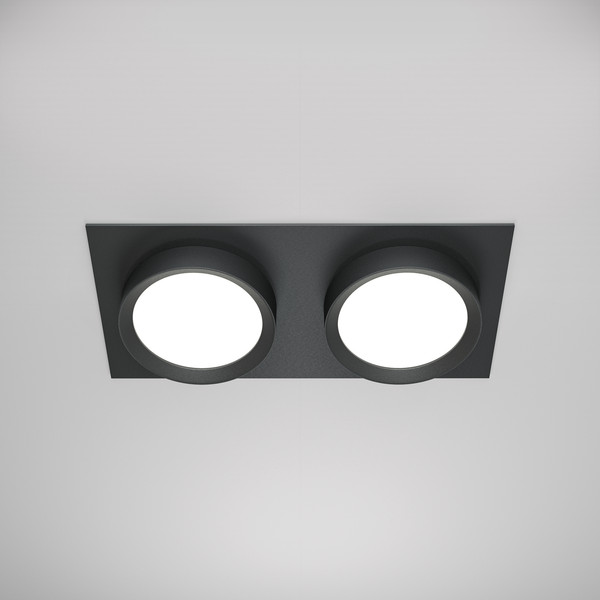 Изображение товара Точечный светильник Maytoni Hoop DL086-02-GX53-SQ-B