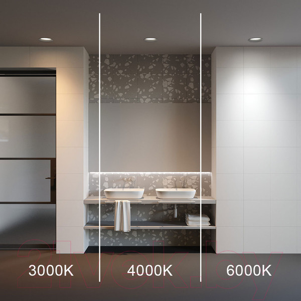 Изображение товара Точечный светильник Maytoni Okno DL055-24W3-4-6K-B