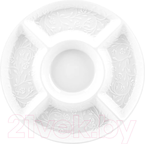 Изображение товара Менажница Elan Gallery Веточки-цветочки / 630066 