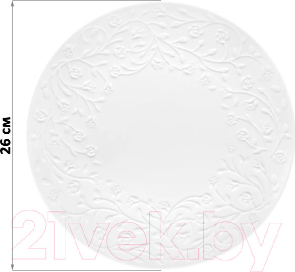 Изображение товара Набор тарелок Elan Gallery Веточки-цветочки / 630077