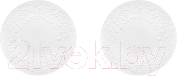 Изображение товара Набор тарелок Elan Gallery Веточки-цветочки / 630078