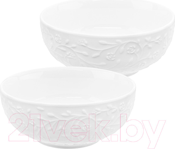 Изображение товара Набор салатников Elan Gallery Веточки-цветочки / 630072