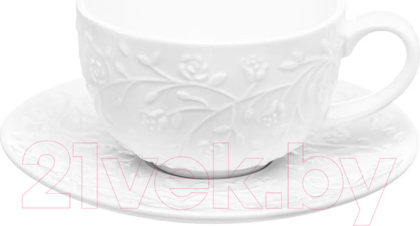 Изображение товара Набор для чая/кофе Elan Gallery Веточки-цветочки / 630059